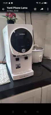 a computer monitor sitting on top of a counter at Trails of Kampar Villa Homestay in Kampar