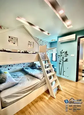a bedroom with two bunk beds in a room at Batu Ferringhi Luxurious Modern Designed 5BR House in Batu Ferringhi