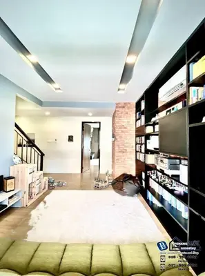 a large room with a large white rug in a room at Batu Ferringhi Luxurious Modern Designed 5BR House in Batu Ferringhi