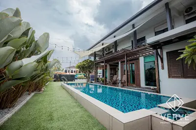 a swimming pool in the backyard of a house at Ipoh 188 Private Pool Mansion by Verve 30 pax EECH119 in Ipoh