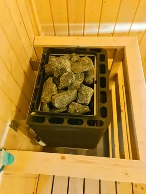 a pile of rocks in a box in a room at Beacon Executive Suite - Skypool Penang View in George Town