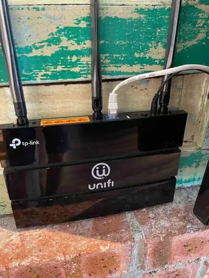 a black tool box sitting next to a wall at INS White House Ipoh in Ipoh