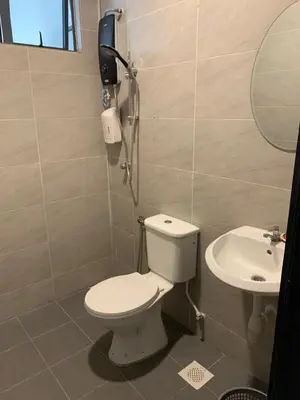a bathroom with a toilet and a sink at Aiera Homestay @ Meru Casa Kayangan in Ipoh