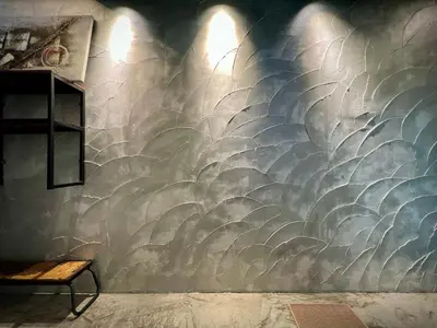 a wall with a mural of a fish at DoSomething Guest House 2 in Ipoh