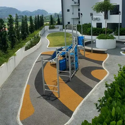 a park with a playground with a slide at Mocha Suite @ The Horizon Ipoh [4 to 6 pax] in Ipoh