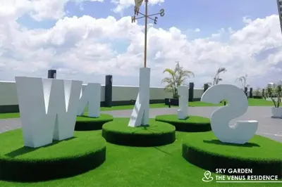 a sign for ayr cemetery with a cross and grass at Time Homestay (6-8pax) The Venus, Manjung/Sitiawan in Sitiawan