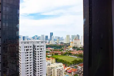 a view of a city from a building at Comfy Stay x 218 Macalister 2BR (Georgetown) \u4e54\u6cbb\u5e02\u4e2d\u5fc3 in George Town