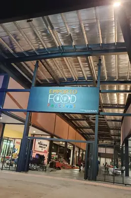 a sign for an indoor food store at Homestay Rezeki Batu Gajah in Batu Gajah
