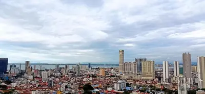 a view of a large city with buildings at Beacon Executive Suites George Town Apartment Malaysia deals in George Town