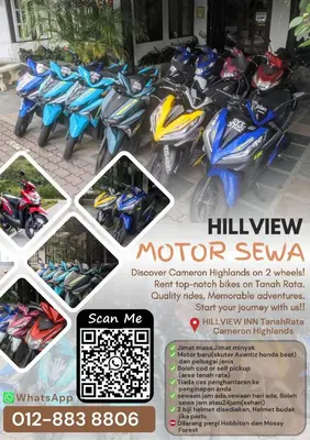 a flyer for a motorcycle show with a bunch of motorcycles at Big Dreams Garden Stay in Tanah Rata