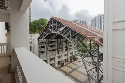an overhead view of a bridge in a city at SQSu in Tanjong Tokong