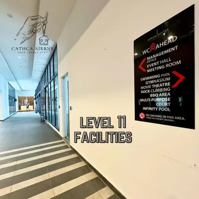 a sign on the wall of a building at Urban Suites 2BR #SelfCheck-in #6Pax #TopFacilities in Jelutong