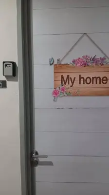 a door with a sign that reads my home at Lily Fair ~ Cameron Highlands in Tanah Rata