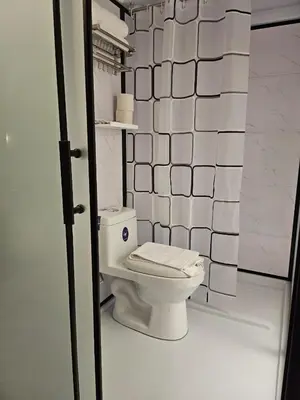a bathroom with a white toilet in a room at Le Melur in George Town