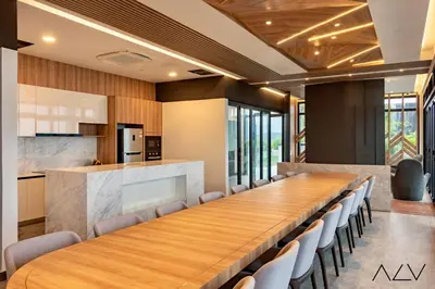 a large conference room with a long table and chairs at Urban Suites, Signature Collection by Stellar ALV in Jelutong