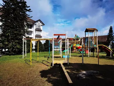 a park with a playground with a slide at Silverpart Resort Fraser Hill B5-6-1 Forest View High Floor No lift in Bukit Fraser