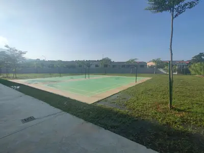 a tennis court in the middle of a park at Cozy Home Kampar (UTAR) 5bedrooms 10pax Free WiFi in Kampar