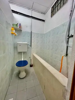 a bathroom with a toilet and a bath tub at Home39#4pax#jpnstyle#netflix#NearIconCity in Bukit Mertajam