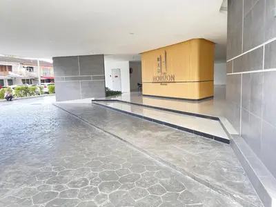 a empty room with a pool in a building at Seri Ipoh - Horizon Apartment in Ipoh