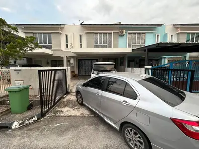 a silver car parked in front of a house at Havengate Homestay in Butterworth