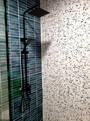 a shower with a glass door in a bathroom at Tower Homestay @ Muslim Friendly in Ipoh
