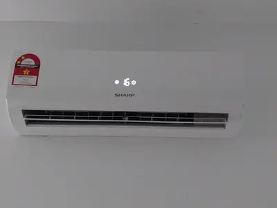a white oven with a samsung logo on it at CY Homestay in Kampar
