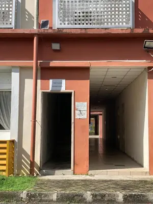 an entrance to a building with an open door at DHW Homestay in Simpang Ampat Semanggol