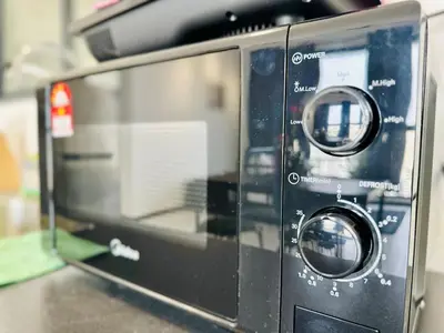 a close up of a toaster oven at View of the whole Georgetown in George Town