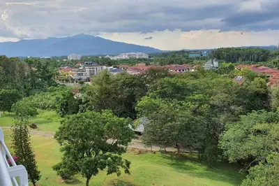 a view of a town with trees and houses at Sky Residence -3 Bedrooms Condo at Cinta Sayang, Sungai Petani in Sungai Petani