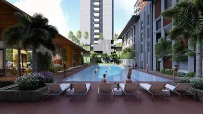 a rendering of a swimming pool in a building at ANDERSON 2 Room Suite for 6-7 pax in Ipoh
