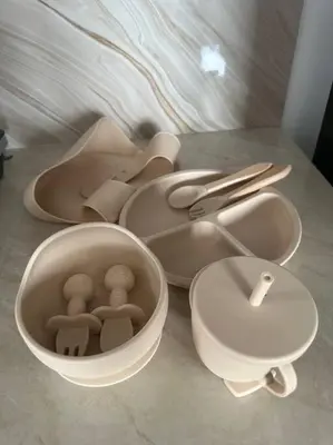 a white bowl with figurines in it on a table at URBAN Georgetown 9Pax 4QueenBed 3Bedroom 2Bath 2carparks in Jelutong