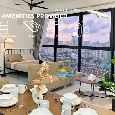 URBAN Georgetown 9Pax 4QueenBed 3Bedroom 2Bath 2carparks