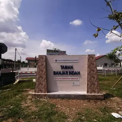 a sign that says tanandan banquet nokoda at Homestay Arora Teluk Intan in Teluk Intan