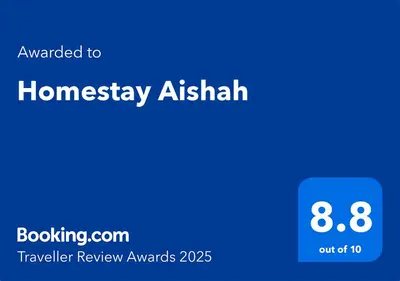 a screenshot of a phone with the text unavailable to humanity ashalk at Homestay Aishah in Seri Iskandar
