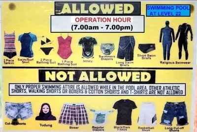a flyer for a not allowed display of clothes at IPOH City Horizon08 - 8 mins to Concubine Lane and Old Town Ipoh, 3 mins Walking to Food Places & Convenient Store by Happy Homestay in Ipoh