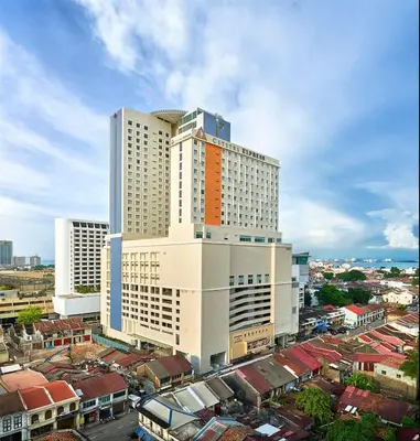 a large building in a city with buildings at Cititel Express Penang in George Town