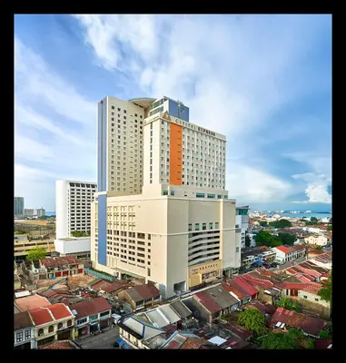 a large building in a city with buildings at Cititel Express Penang in George Town