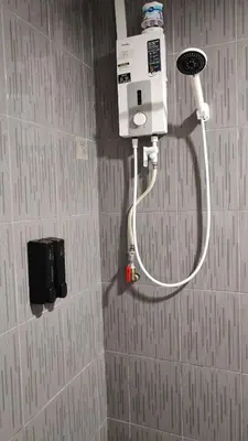 a shower in a bathroom with a shower at 23 Inn Queenbed Standard Room in Bukit Mertajam