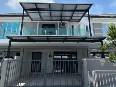 a house with a glass roof on top of it at KN Homestay in Butterworth