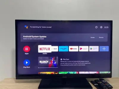 a flat screen tv sitting on top of a table at Eisya Homestay Emerald Avenue Brinchang in Brinchang