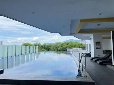 a view of a river from the roof of a building at G Home 1 - Ipoh City Center Majestic 2R2B in Ipoh