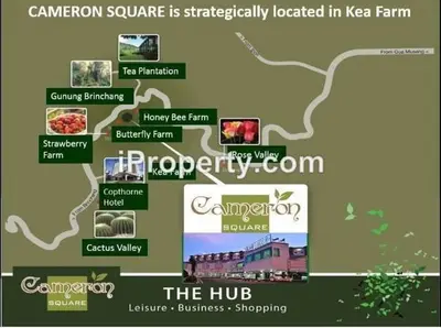 a map of the hupperouriarmaarmaarmaarmaarmafficientfficientfficient at Cameron Nova Highlands Resorts in Brinchang