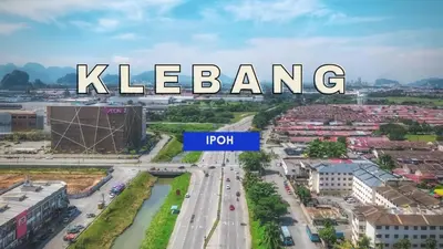 an aerial view of a city with the words klebang at IPOH Sky Garden Residences, 31200 Chemor Ipoh in Chemor