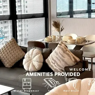 URBAN Suites Modern Pinky 6pax 3queen 3Bedroom 2Bathroom 2Carpark with Infinity Pool