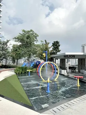 a water park with a roller coaster in the water at Urban Emerald Seaview 6Pax 3Queen 3Room 2Bath 2Carpark with Infinity Pool in Jelutong