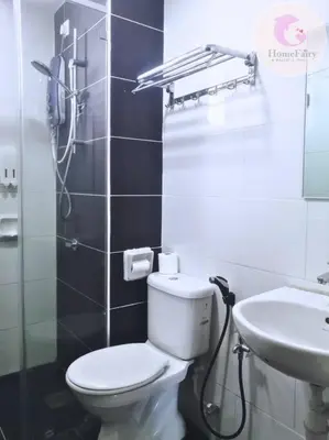 a bathroom with a toilet and a sink at The Majestic Condo Ipoh Home Fairy 2 in Ipoh