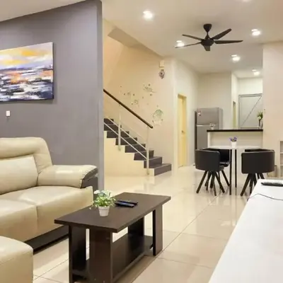 CozyHouse 4ROOM 3BATH ROOM 10PAX```SimpangAmpatTasek