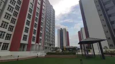 a group of tall buildings in a city at Sweet Home Ipoh in Ipoh