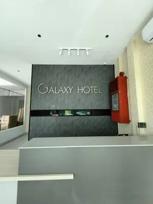 a view of a jalaxy hotel sign in a building at Galaxy Hotel Bandar Perda in Bukit Mertajam