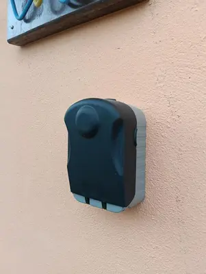 a black object on the side of a wall at D'Permata Roomstay Kampung Pelet in Kubang Semang
